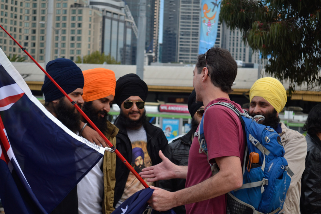 Melbourne Political Protest Racist Police Facist Counter Protest 2015
