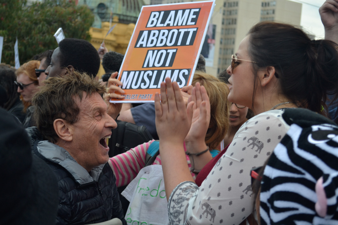 Melbourne Protest Racist Police Facist Counter Protest 2015