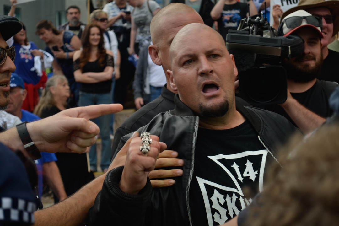 Melbourne Political Protest Racist Police Facist Counter Protest 2015