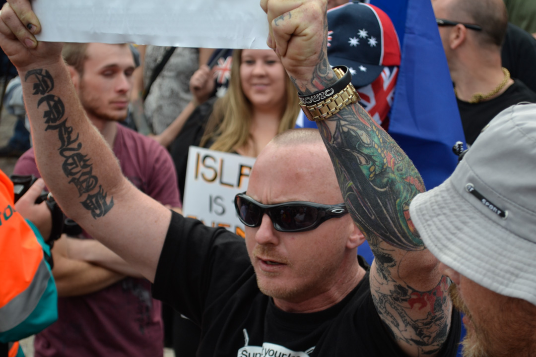 Melbourne Political Protest Racist Police Facist Counter Protest 2015