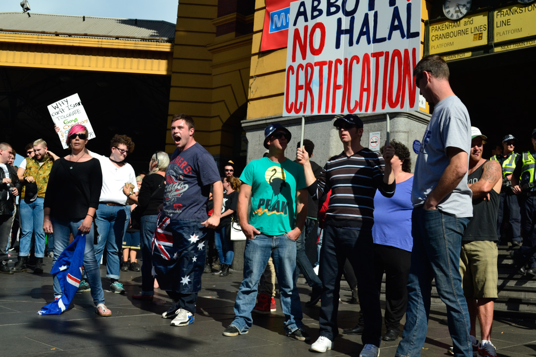 Melbourne Protest Racist Police Facist Counter Protest 2015