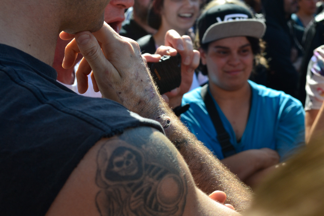Melbourne Political Protest Racist Police Facist Counter Protest 2015
