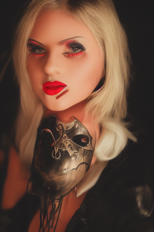 horror girl AI image creation