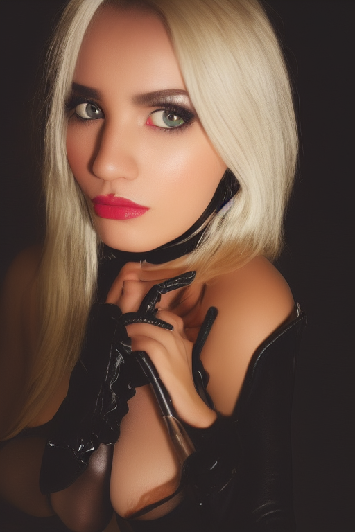 horror girl AI image creation