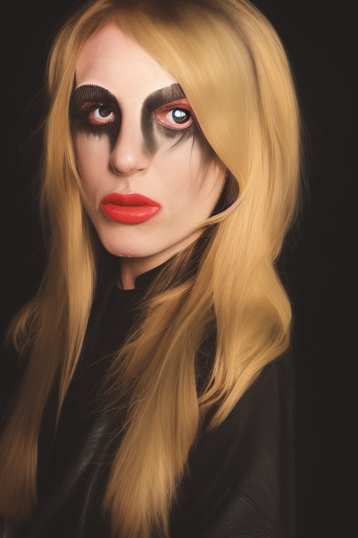 horror girl AI image creation